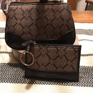 Longaberger wristlet and coin purse.